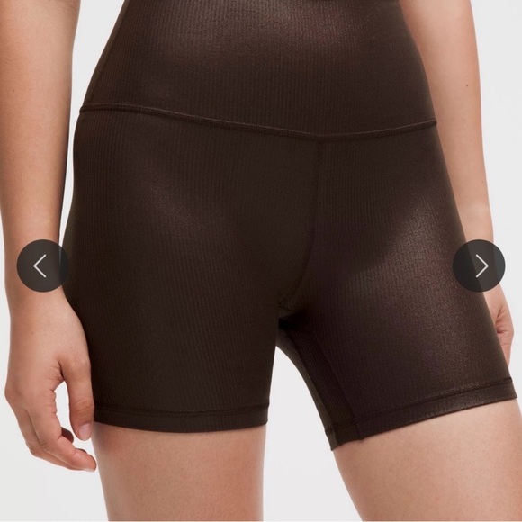 lululemon athletica Pants - lululemon athletica ribbed Brown Bike Shorts